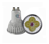 Fortunate Lights 5-Pack, LED Spotlight Bulbs GU10 3W/4W/5W AC85-265V 60 Degree Aluminum Lamp(Warm White,3w)