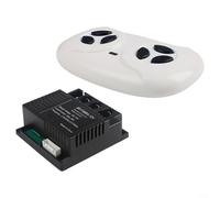 FortunateSweet Children Electric Car Receiver JR1738RX-12V 2.4G Remote Control Unit with Soft Start Feature - Replacement for Ride-On Car Toys 12V Power(full set)