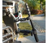 FortunateSweet Motorcycle Camera Mount Kit, Heavy-Duty Motorcycle Clamp Mount Kit for Insta360 One X5/X4, 360° Rotation, with Jaw Adapter and 14 Ball Screw
