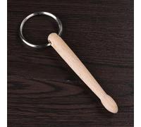 FortunateSweet Musician Keychain Holder Wooden Percussion Tool | Wood and metal mix, 7.5cm , compact design, music lover , for durable clasp