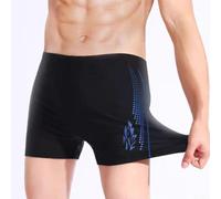 FortunateSweet Printed Men's Swim Boxer Shorts Breathable Fabric | Quick-dry polyester blend, elastic waistband, sizes 2XL-4XL, ideal for swimming and sports