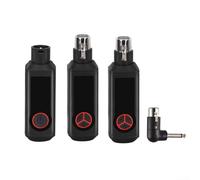 FortunateSweet Rechargeable Wireless Microphone System 2 4GHz XLR Transmitter and Receiver for Various Applications (Two)