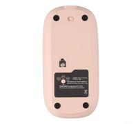 FortunateSweet Sleek Three Mode Wireless Mouse in a Beautifully Designed Transparent Shell Offering Customizable DPI Settings Up to 2400 For Smooth Navigation (Pink)