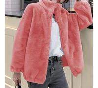 FortunateSweet Soft Polyester Fleece Turtleneck Jacket for Women | Double-faced fleece, turtleneck design, full zipper closure, soft touch, winter warmth