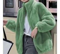 FortunateSweet Soft Polyester Fleece Turtleneck Jacket for Women | Double-faced fleece, turtleneck design, full zipper closure, soft touch, winter warmth