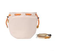 FortunateSweet Storage Bag for DJI MINI Series, Waterproof Shockproof Leather Storage Bag for DJI MINI Series, with Locator Pocket, for Secure Storage (White)