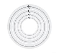 FortunateSweet White Drum Dampener Rings 4-Pack PET Material(A)