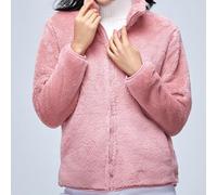 FortunateSweet Women's Fleece Zip Sweatshirt Thick Warm Velvet | Thick velvet lining, high neck zip design, warm fleece material, pure color style, regular fit length