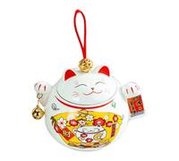 Fortune Cat Ceramic Tea Sealed Jar for Tea Bags and Powder Storage