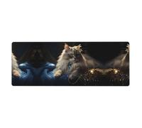 Fortune Cat Extra-Large Keyboard and Mouse pad (12x31.5 inches), Suitable for Computers, Game Consoles, etc., Suitable for Both Office and Study, improving Efficiency and Comfort!