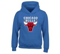 Fortune Chicago Bull Slogan Unisex Printed Hooded Sweatshirt Royal