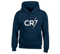 Fortune CR7 Printed Slogan Unisex Printed Hooded Sweatshirt Navy