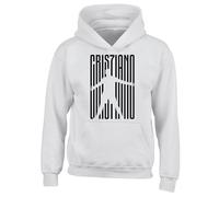 Fortune Cristiano Ronaldo Slogan Unisex Printed Hooded Sweatshirt White