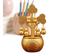 Fortune Decor Traditional Rotatable Tree Tabletop Wealth Decorations