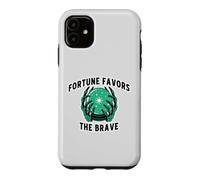 Fortune Favors The Brave - Crystal Ball Skeleton Hand Mystic Case for iPhone 11