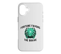 Fortune Favors The Brave - Crystal Ball Skeleton Hand Mystic Case for iPhone 16 Plus