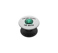Fortune Favors The Brave - Crystal Ball Skeleton Hand Mystic PopSockets Adhesive PopGrip
