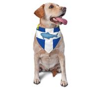 Fortune Flag Pet Bandana-Triangle Scarf for Cats Dogs Adjustable