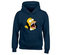 Fortune Funny Simpsons Slogan Unisex Printed Hooded Sweatshirt Navy