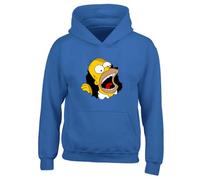 Fortune Funny Simpsons Slogan Unisex Printed Hooded Sweatshirt Royal