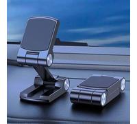 Fortune Global Universal Magnetic Car Phone Holder, Strongest Magnetic Mount With Paste Folding, Compatible With iPhone 14 Pro Max, Samsung, All Smartphones, Dashboard Cradle (Black)