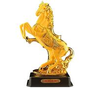 Fortune Ornament Chinese Zodiac Horse Decoration Living Room Crafts Opening Housewarming Gifts Home Decoration Attract Wealth and Good Luck Feng Shui Statues Fortune Pendulum(Small)