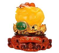 Fortune Ornament Large Size Thriving Business Feng Shui Money Frog(Three Legged Wealth Frog Or Money Toad) Attract Wealth and Good Luck,Feng Shui Decor Fortune Pendulum