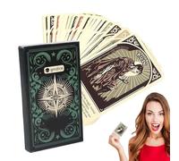 Fortune Tarot, Tarot Playing Cards for Fortune Telling and Carding, Learning Accessories with Sophisticated Design, Board Game for Family and Friends