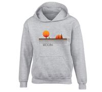 Fortune Tatooine Slogan Unisex Printed Hooded Sweatshirt Grey