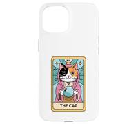 Fortune Teller Calico Cat The Cat Tarot Card Case for iPhone 15