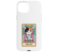 Fortune Teller Calico Cat The Cat Tarot Card Case for iPhone 15 Plus