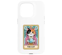 Fortune Teller Calico Cat The Cat Tarot Card Case for iPhone 15 Pro
