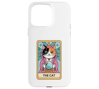 Fortune Teller Calico Cat The Cat Tarot Card Case for iPhone 15 Pro Max