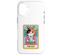 Fortune Teller Calico Cat The Cat Tarot Card Case for iPhone 16