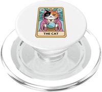 Fortune Teller Calico Cat The Cat Tarot Card PopSockets PopGrip for MagSafe