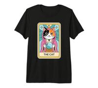 Fortune Teller Calico Cat The Cat Tarot Card Premium T-Shirt
