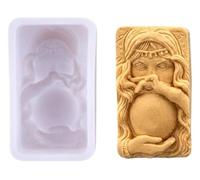 Fortune Teller Crystal Ball Silicone Soap Mould - Handmade Soap, Candle, Resin & Craft Mold - 3D Detailed Flexible Silicone
