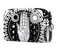 Fortune Teller Hand Cosmetic Bag for Women, Travel Toiletries Bags Large Makeup Handy Pouch Organiser Bag with Zipper