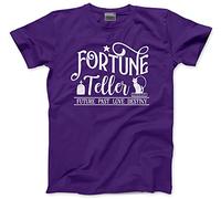 Fortune Teller - Kids T-Shirt - Black Cat Crystal Ball Palmistry 12-13 Years Purple