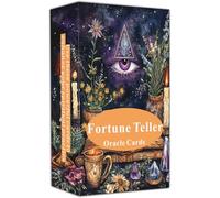 Fortune Teller Oracle cards: Explore and reveal the future, provide guidance and inspiration for daily life. Oracle tarot cards for beginners, Suitable for daily life, divination, spiritual practice