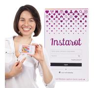 Fortune Telling Tarot Cards, Instarot Deck Set, 4.13x2.48 Inches Divination Tools with English Guidebook, Paper Oracle Kit, Tarots Bundle with Insight Feature, Spiritual Supplies for Parties, Fates