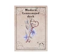 Fortune Telling Tarot Cards, Modern Lenormand Oracle Deck, Mystical Divination Tools, Intuitive Insight & Spiritual Guidance, Sturdy Artistic Cardstock For Board Games,10.4x7.3cm