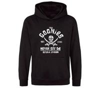 Fortune The Goonies Slogan Unisex Printed Hooded Sweatshirt Black