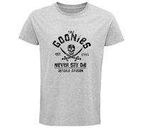 Fortune The Goonies Slogan Unisex Printed T-Shirt Grey