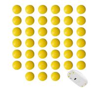 FortuneGlobe 40 Stück Pro UHMW-PE Mouse Dot Skate [Yellow], entworfen für anspruchsvolle Spieler, langlebige Leistung, kompatibel mit Mauspad aus Glas, flüssige Bewegung, Dicke 0.8 mm, 40 Stück