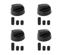 FortuneGlobe Pack Universal Control Knobs with 12 Adapters, universal black for all makes of ovens