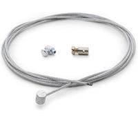 FortuneGlobe Universal Repair Set - Motorcycle Clutch Cable 2 x 2 m (Diameter 2 mm & 1.5 mm) Bowden Cable with 9 Suction Cups Throttle Cable for Karting, Clutch Cable & Rope Set