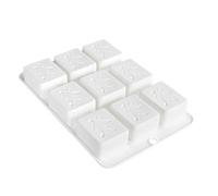 Fortunes Symbol Silicone Baking Molds 4/9 Cavities Multiple Use Cake Chocolate Maker Cultural Decoration Kitchen Essential Prosperity Symbol Baking Accessory