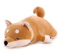 Fortuning's JDS® 29.9 inch Shiba Inu Plush Pillow Large Stuffed Dog Stuffed Animal Plushie Toys Cuddly Toy Hugging Pillow Plushies Soft Children Sleeping Comfort Cushion Toy Cuddling Pillows