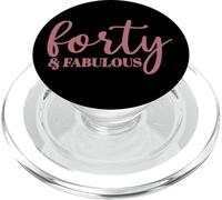 Forty & Fabulous, 40 Years Old For Women Her 40th Birthday PopSockets PopGrip for MagSafe